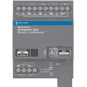 ABB BJ värmeaktor 6-fack 230V HA-M-0.6.12REG BJE för Busch-free@home