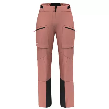 Salewa Sella 3L PTX Byxa Dam Hardshell Skidbyxa - Desert Pink, XS