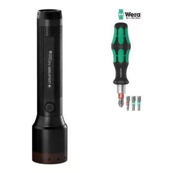 Ledlenser P6R Core ficklampa + WERA set