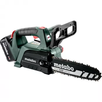 METABO MS 18 LTX BL 25 (601595900) SET batterikedjesåg (grön/svart, Li-Ion-batteri 4,0 Ah 18V)
