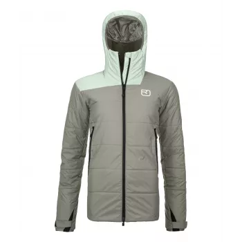 Ortovox Swisswool Zinal jacka dam skidjacka isolerad Green Sage storlek S