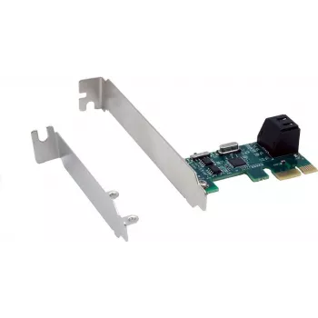 Exsys EX-3519 SATA-kontroller PCIe x1 för 2 HDD- och SSD-enheter - SATA III 6 Gbit/s