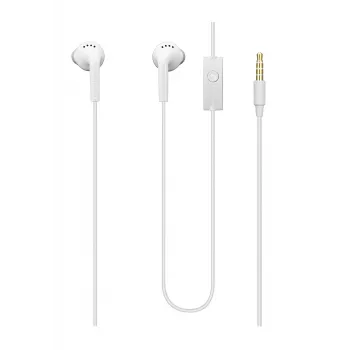 Samsung EHS61ASFWE universellt original stereohörlur 3,5 mm med kabel 1,2 m mikrofon vit (OEM)