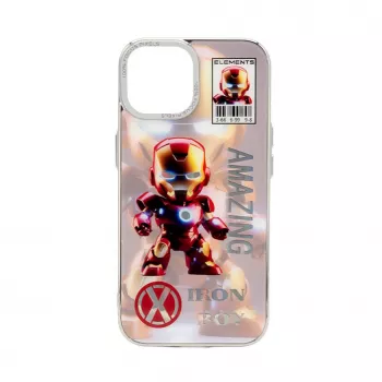 iLike Apple iPhone 15 PC silikonfodral Iron Boy