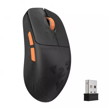 Keychron G3-Z1 trådlös spelmöss, 3950 Sensor, 8K, Black Carbon Fiber