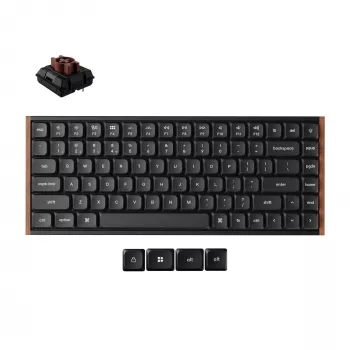 Keychron K3U-H3 75% Milk POM Brown Switch 8K trådlöst mekaniskt tangentbord