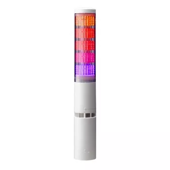 PATLITE LA6-5DTNWB-POE signaltorn med LED, 5 nivåer, PoE, programmerbar
