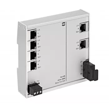 HARTING Ha-VIS eCon 2061GBT-AF ohanterad Gigabit-switch, 6 portar, DIN-skena