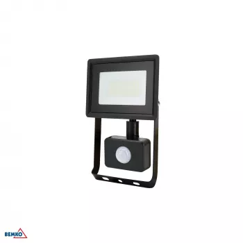 KAFLER KASTEL LED SMD-strålkastare 20W 4000K 1640lm IP65 svart med PIR-sensor