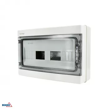 SCHELINGER A80-RHN-IP65-NPE-18P utanpåliggande fördelningscentral IP65 18N+18PE 1x18P grå