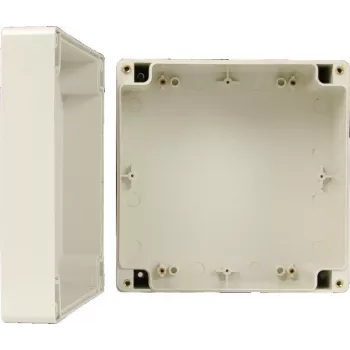 PULSAR AWP161609 universellt ABS-kapsling, IP65, IK07, 160x160x90 mm, ljusgrå (RAL 7035)