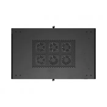 LANBERG 19 inch 27U fristående serverrackskåp 600x1000 mm svart härdad glasdörr (flat pack)