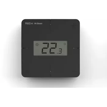 Wired Room Thermostat R-S1 Black Tech Sterowniki