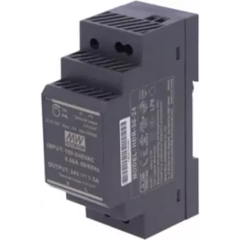 Tech Sterowniki ZS-24/30 DIN-skena nätaggregat 24V DC 30W svart