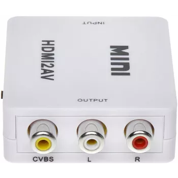 DELTA HDMI-till-AV-konverterare - svart