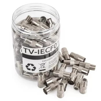 Spacetronik F-typ / IEC koaxialkontaktmodul - 100 st vit
