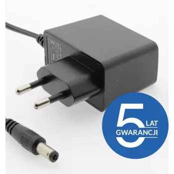 ESPE 12V 1,5A 18W nätaggregat med rak DC-kontakt 2,1x5,5mm, 5 års garanti