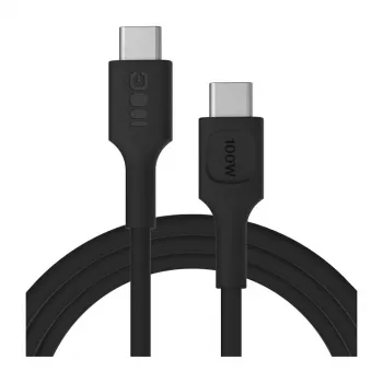 Green Cell PowerFlex snabbladdningskabel USB-C till USB-C 100W 2 m svart