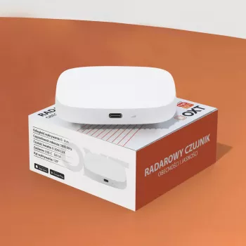 OXT T155 24GHz millimetervågsradar närvarosensor med ljussensor, USB WiFi Tuya Smart