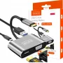 ZENWIRE USB-C multiportadapter hubb 4-i-1 HDMI 4K VGA USB-A Space Gray BYL-2310