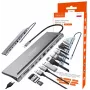 ZENWIRE USB-C-hubbadapter 12-i-1 dockningsstation 2x HDMI 4K Ethernet RJ45 USB 3.0 BYL-2211