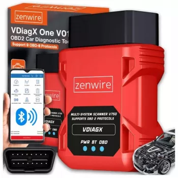 OBD2 diagnosscanner ELM327 VDiagX V016 Bluetooth-gränssnitt testare