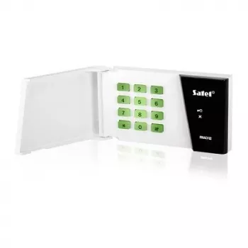 SATEL MICRA MKP-300 trådlöst tangentbord, svart/vit, 433 MHz