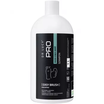 DR LUCY PRO EASY BRUSH 1L schampo för lång, flytande päls – utredande & lätt att borsta