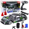 LEAN TOYS Drift Car RC svart grön 30km/h 1:16