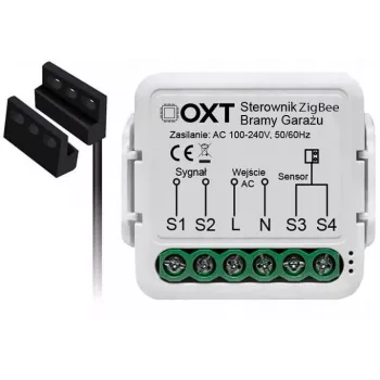 OXT T250G ZigBee garageportsensormodul med magnetkontakt för TUYA Smart Life