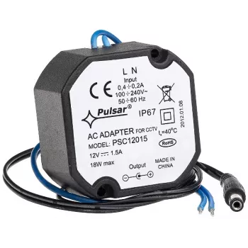 PULSAR PSC12015 hermetiskt nätaggregat 12V/1,5A 18W IP67