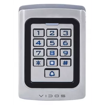 VIDOS kombinationslås med ZS41-läsare - fristående passerkontroll, PIN & kort, IP65