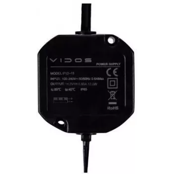 VIDOS P12/15 nätaggregat 12V 1,5A DIN-skena