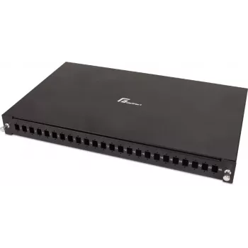 GETFORT GF-FO02-SX 24-portars SC simplex fiberoptisk patchpanel 1U 19 inch rackmonterad med skenor