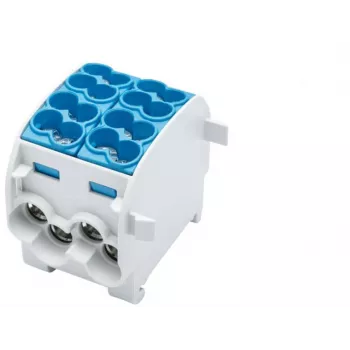 SIMET SCB 25-2 grenfördelningsblock Al/Cu, blå, 81505003
