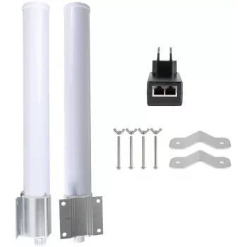 GETFORT GF-ANT-360 rundstrålande antenn 12 dBi 2,4-2,5 GHz N-kontakt vit