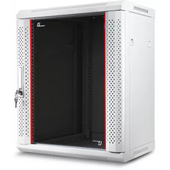 GETFORT 19 inch CALI 12U 600x450 väggmonterat rackkabinett grå