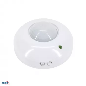 BEMKO PIR-rörelsedetektor 1200W 360° vit