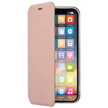 SCREENOR Clever Wallet Case för Apple iPhone 12 / 12 Pro – rosa