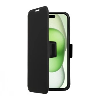 SCREENOR CLEVER iPhone 15 Plus MagSafe Folio Wallet Case svart