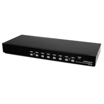 StarTech.com 8-port 1U DVI USB KVM-switch - 8-faldig DVI-I / USB-B-switch för rackmontering