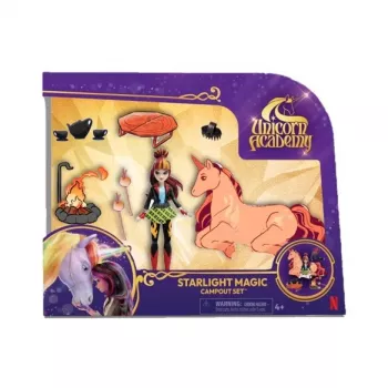 SPINMASTER Unicorn Academy - Cinders Campfire-set (med Valentina, Cinder och tillbehör)
