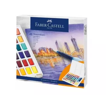 Faber-Castell Polychromos konstnärsfärgpennor - 48 st - blandade färger