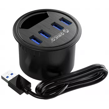 ORICO 4-portars USB 3.0-hubb USB-A 5Gbps svart