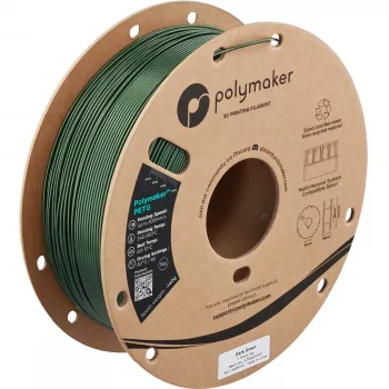 Polymaker PETG 3D-skrivare filament, 1,75 mm, 1 kg, Dark Green (PB05016)