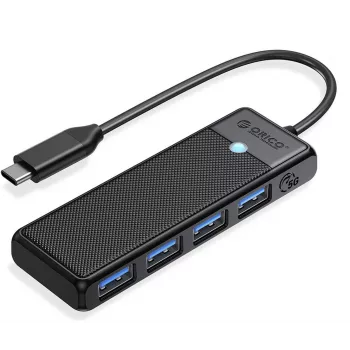 ORICO USB-C-hubb 4-port USB-A 3.0 5Gbps svart