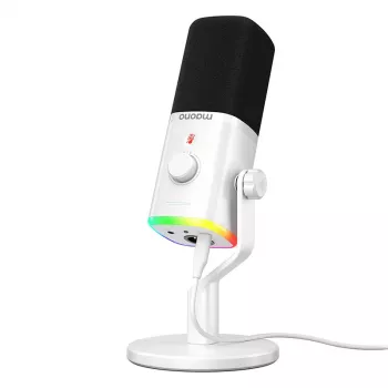 MAONO PD100X dynamisk mikrofon (vit) – USB-C & XLR