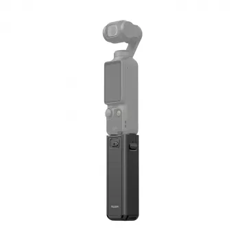 TELESIN 5000mAh batterigrepp powerbank för DJI Osmo Pocket 3 / 4, USB-C, svart