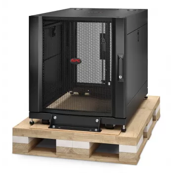 APC NetShelter SX 12U serverrackskåp 600mm x 900mm med sidopaneler svart Shock-förpackning