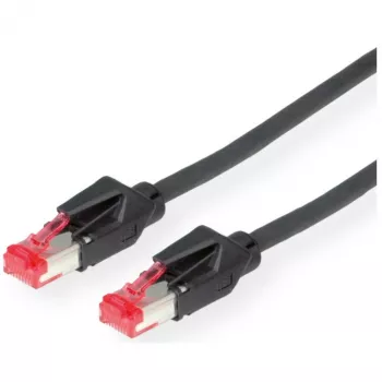 Draka Comteq S/FTP patchkabel Cat6 10m - 15m - RJ-45 - RJ-45 - svart